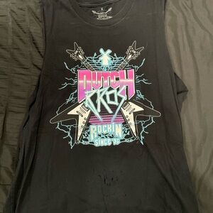 Dutch bros rock and roll tank top